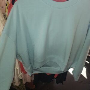 NWT Simply Southern Collection Light Blue Pullover THE SOFTEST Sweatshirt Sz Lg